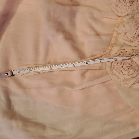 PIKO 1988 Pink/Peach Dress Floral Accents. Size Small / Medium - Picture 4 of 4